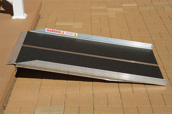 A ramp on the exterior of a home