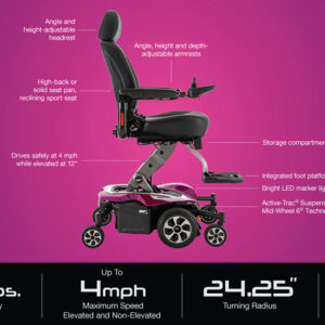 Pride Jazzy Air 2 Power Wheelchair 40Ah Battery - Fayetteville, AR $4,737